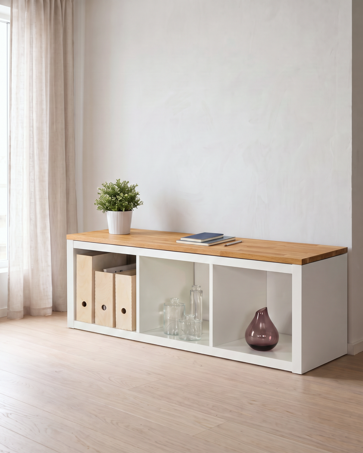 KALLAX Holzplatte aus Massivholz