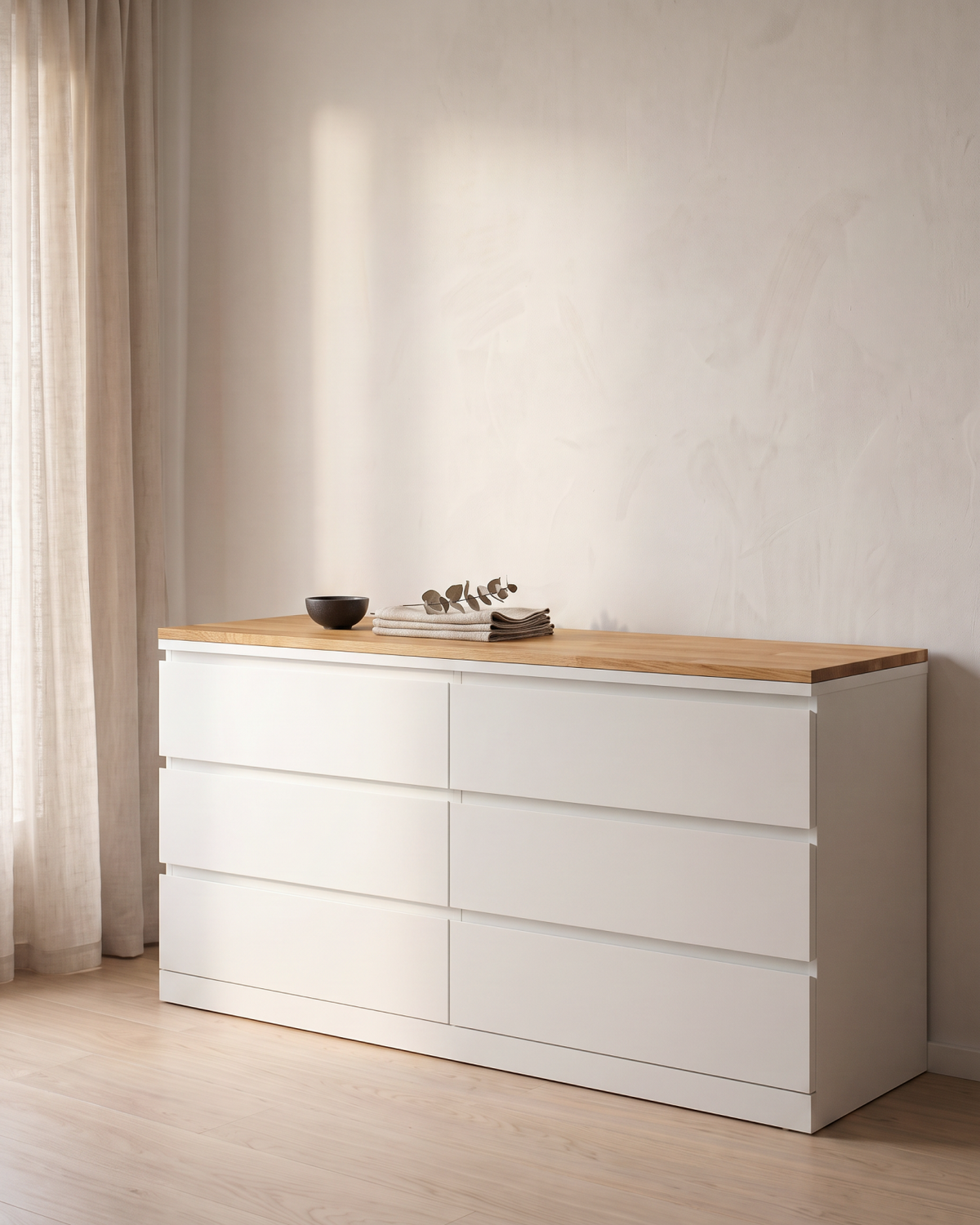 MALM Holzplatte aus Massivholz