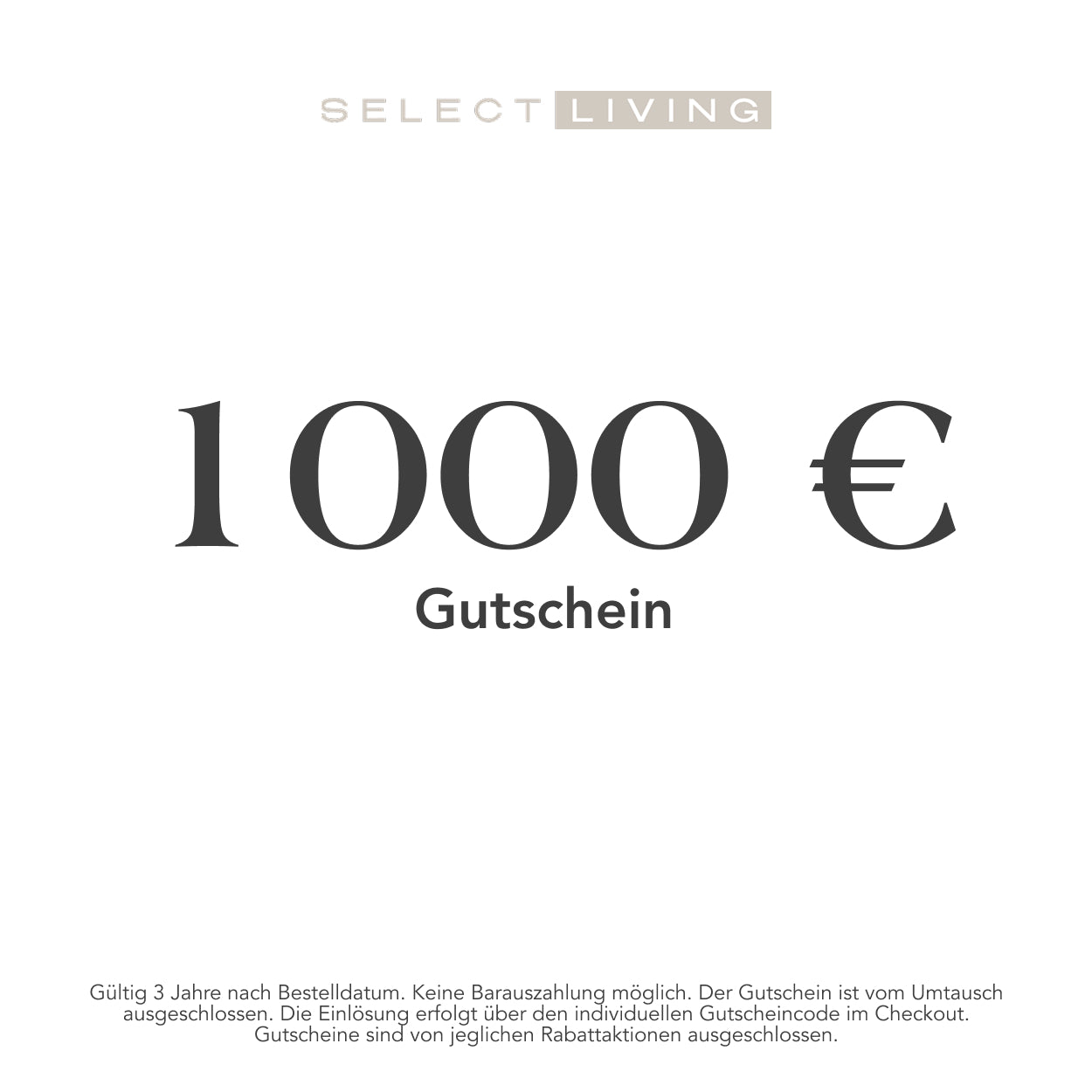Select Living Gutschein