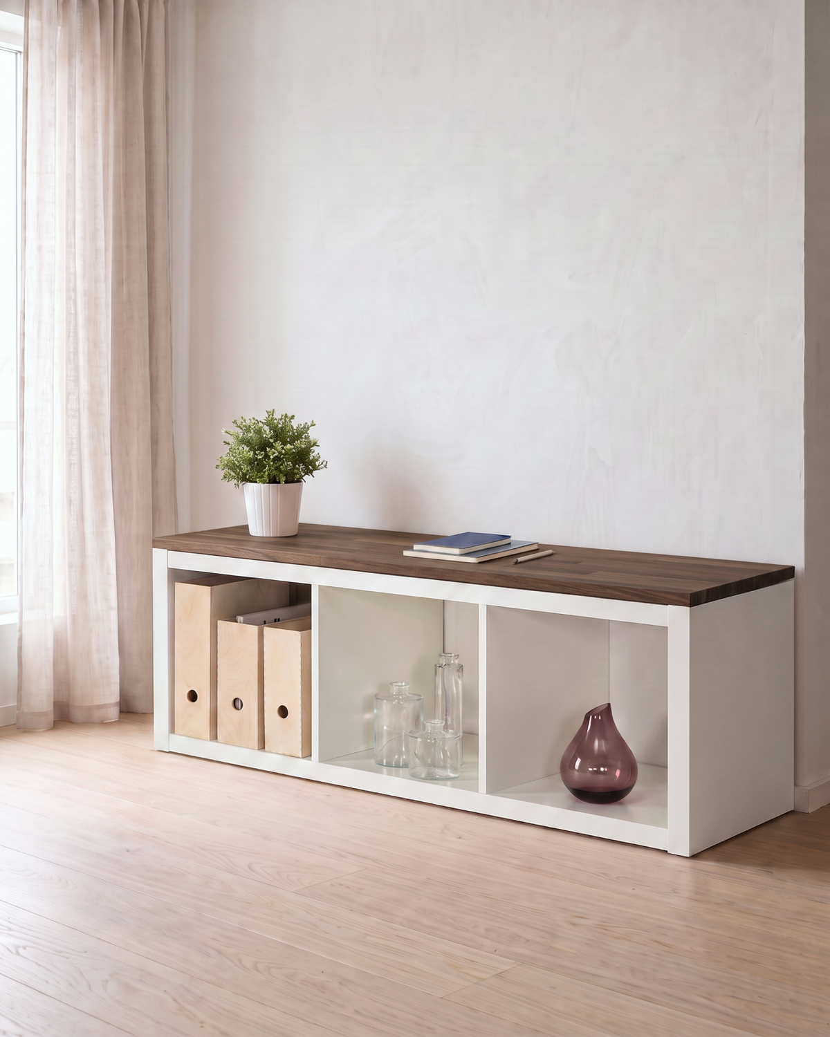 KALLAX Holzplatte aus Massivholz