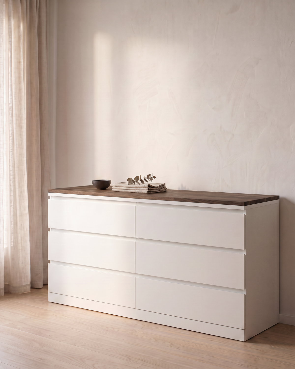 MALM Holzplatte aus Massivholz