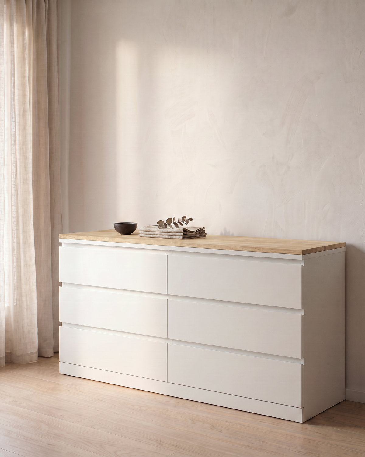 MALM Holzplatte aus Massivholz