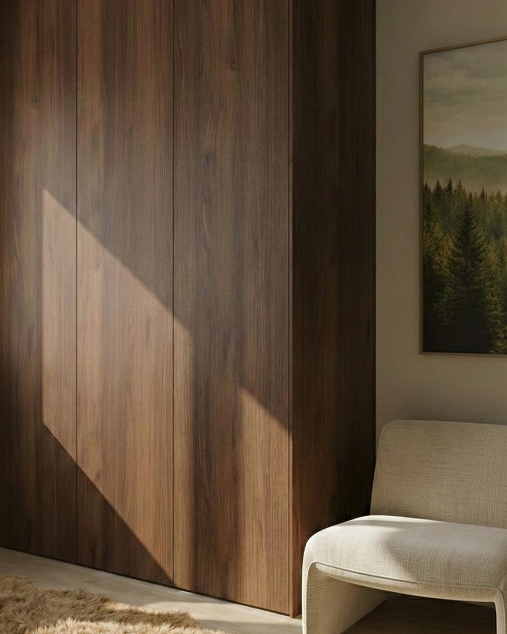 Einbauschrank in Dendro Pure · Chestnut
