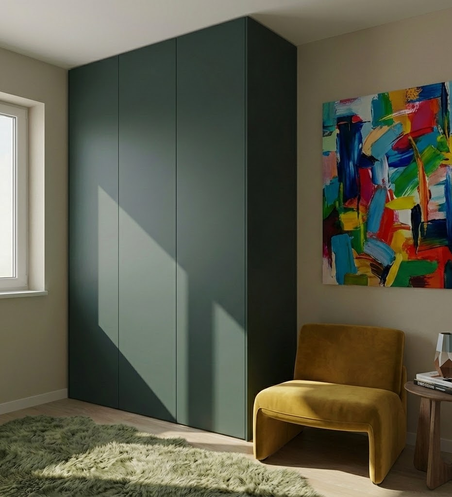PAX-Einbauschrank in Moosgrün